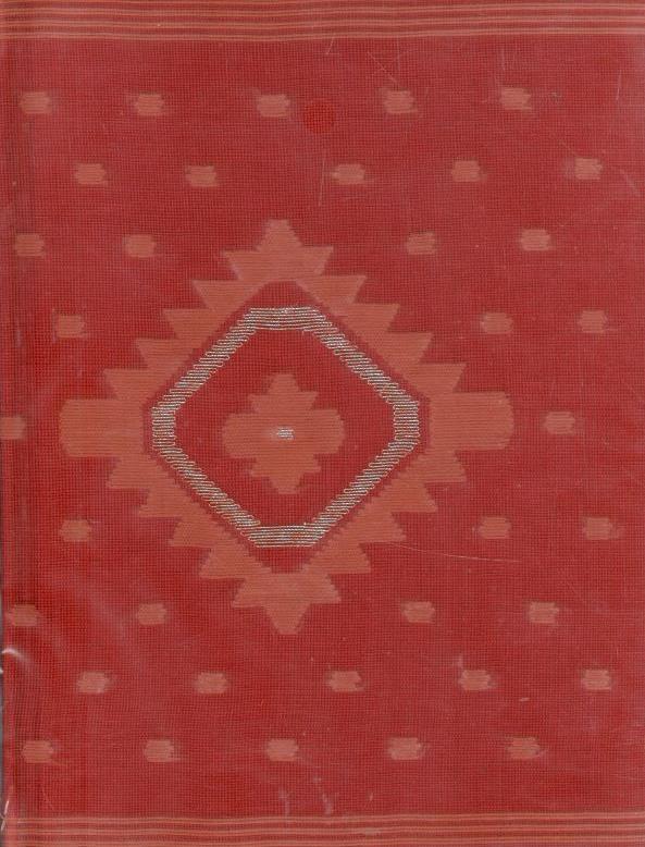 Red Borfi Jamdani (Clear): Item Code: JDNBC860005