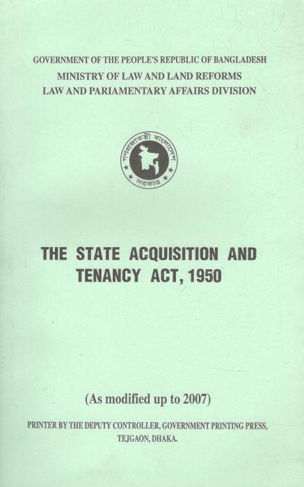 The State Acquisition And Tenancy ACT, 1950
