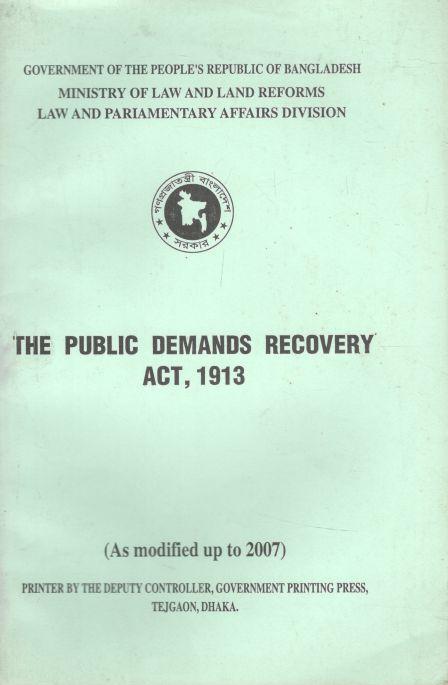 The Public Demands Recovery ACT, 1913