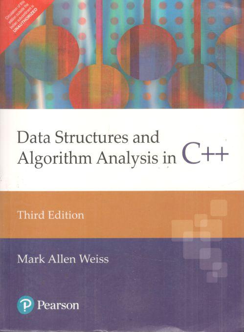 DATA STRUCTURES AND ALGORITHM ANALYSIS IN C++