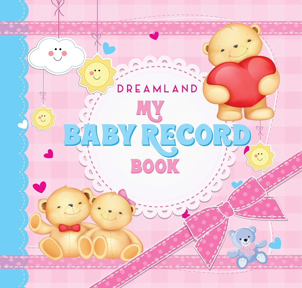 My Baby Record Book : Blue White