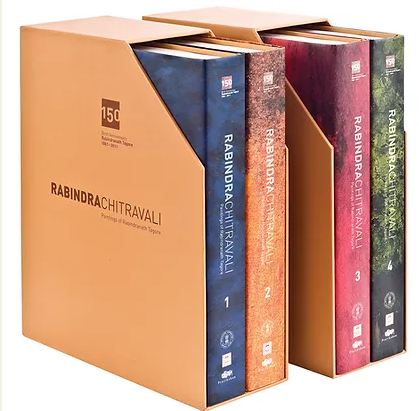 Rabindra Chitravali : Paintings of Rabindranath Tagore (4 Vol Set) and Catalogue