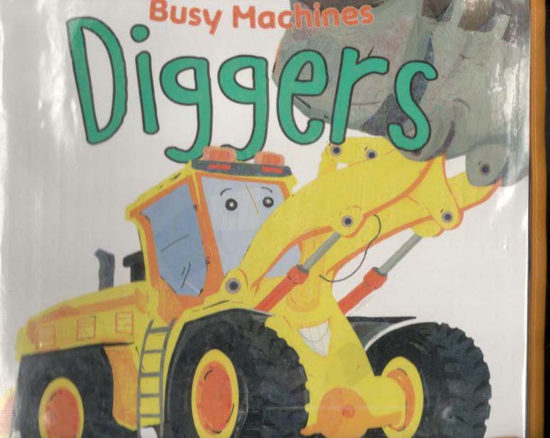 Busy Machines Diggers (4 Title Book Bag Set)
