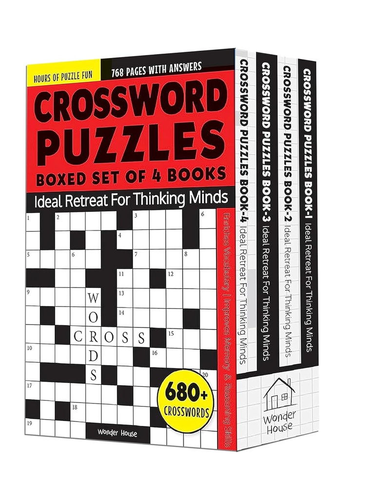Crossword Puzzles : Boxed Set of 4 Books