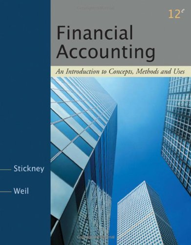 Financial Accounting : An Introduction To Concepts, Methods, and Uses (12th Edition)