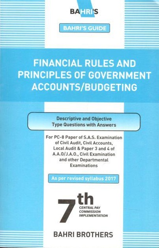 [984-3765] Financial Rules And Principles Of Government Accounts / Budgeting