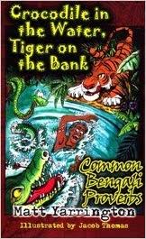 [9840517961-1] Crocodile In The Water Tiger On The Bank