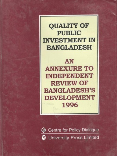 [9840514121-1] Quality of Public Investment in Bangladesh