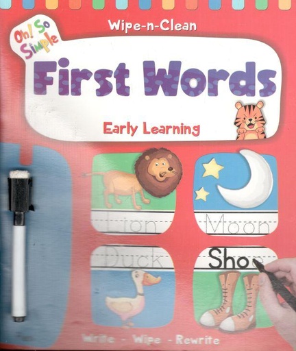 [9788194013297-1] First Words : Early Learning (Wipe-n-Clean)