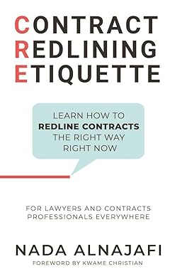 [9798887492797-1] Contract Redlining Etiquette