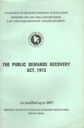 The Public Demands Recovery ACT, 1913