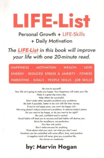 [9798873182800-1] Life List : Personal Growth + Life Skills + Daily Motivation