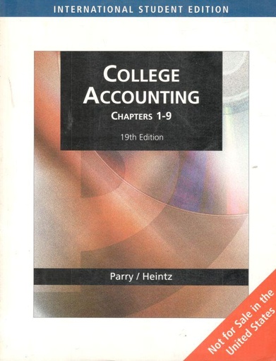 [9780324647624-1] College Accounting Chapter 1-9 : 19th Edition
